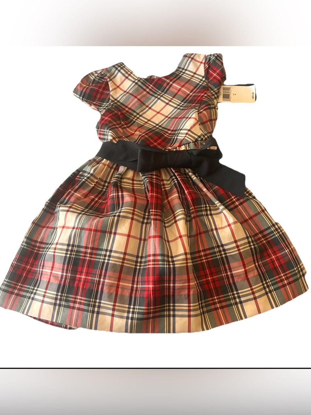Polo by Ralph Lauren Red, Cream, Black Plaid Dress